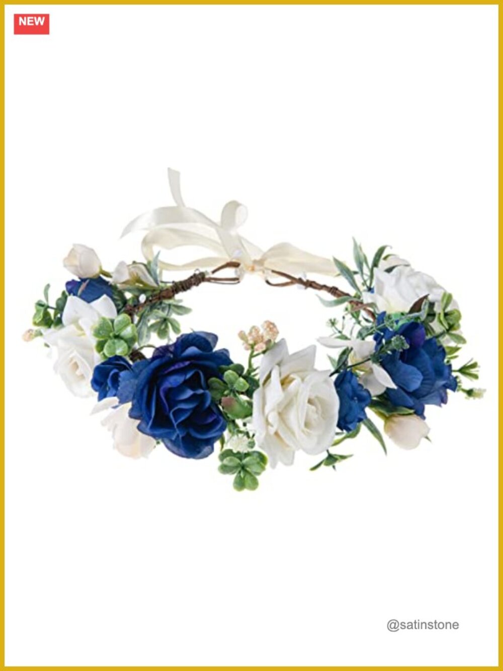 Floral Sunflower Halo Headband Wedding Flower Crown